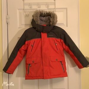 OshKosh B’hosh Kids Snowsuit Jacket Size 6 Red and Gray